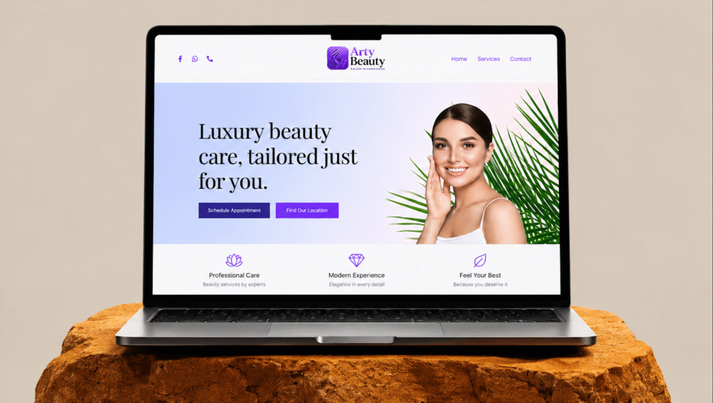 Arty Beauty — Beauty Salon Website